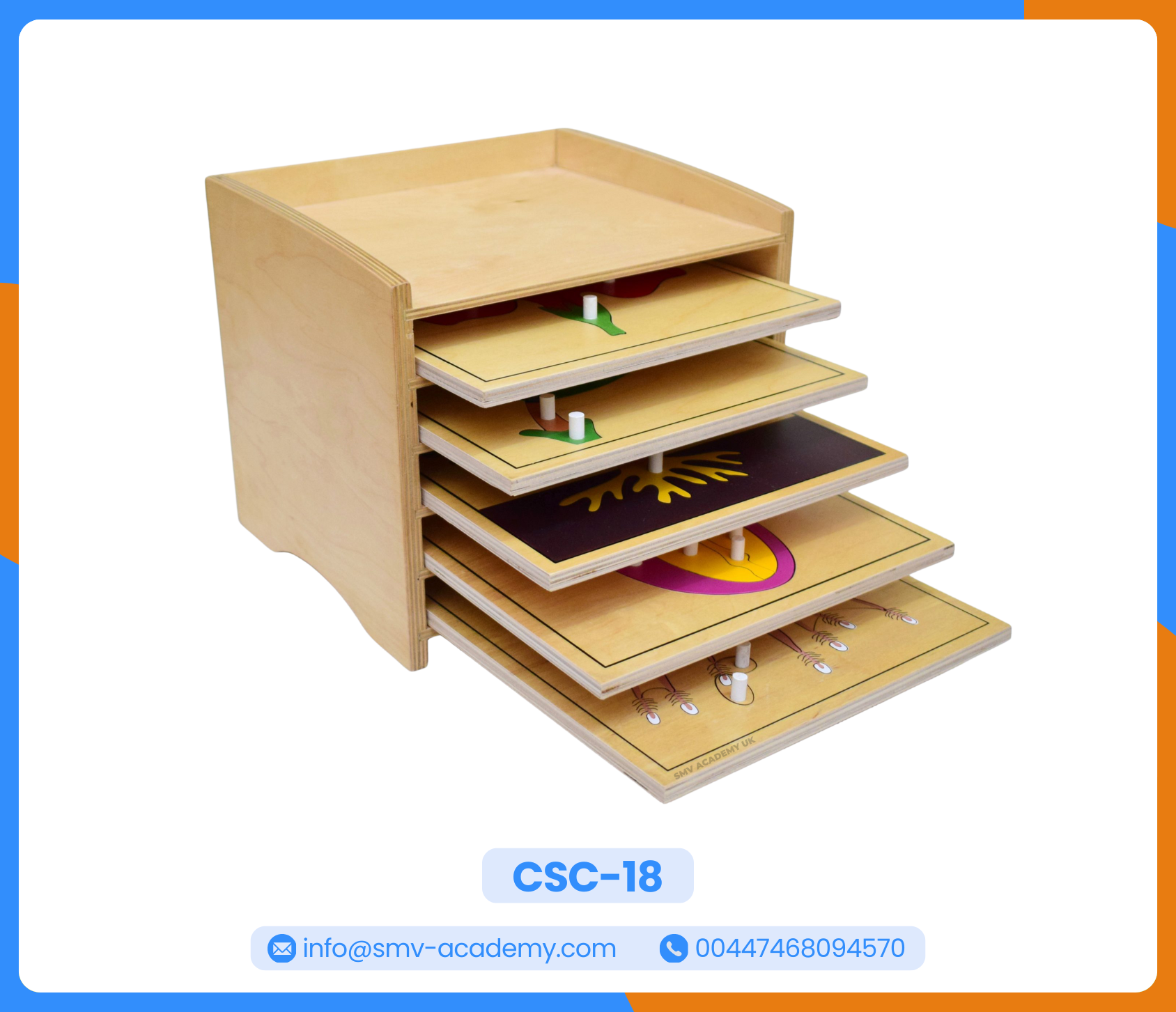 كابينة 5 رفوف – Cabinet for 5 puzzles